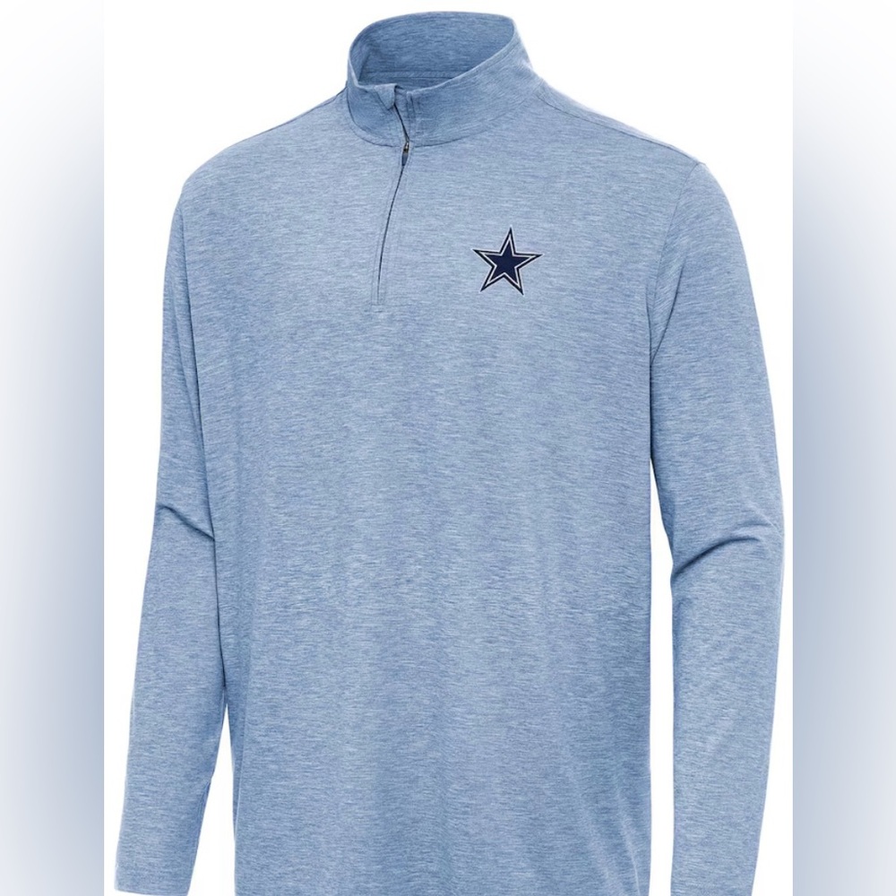 NWOT Antigua Light Blue Quarter-Zip Sweatshirt